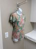 L'Agence Floral Multi Color Short Sleeve Blouse Size S - photo 12
