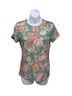 L'Agence Floral Multi Color Short Sleeve Blouse Size S - photo 1