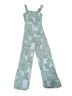 Derek Heart 100% Rayon Floral Green Jumpsuit Size S - photo 1