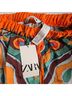 Zara 100% Polyester Graphic Orange Green Casual Pants Size S - photo 5