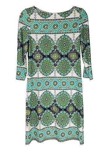 London Times Medallion Print Stretch Sheath Dress Casual Dress (view 1)