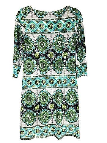 London Times Medallion Print Stretch Sheath Dress Casual Dress (view 2)