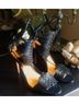 Schutz 100% Patent Leather Black Heels Size 8 - photo 3