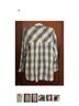 Barbour 100% Linen Plaid Blue White Button-Down Shirt Size 12 - photo 3