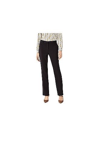 Ann Taylor The Sophia Straight Pant in Knit - Curvy Fit  Dress Pants (view 1)