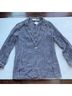 Cynthia Rowley 100% Linen Checkered-gingham Blue White Blazer Size S - photo 4