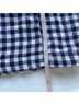Cynthia Rowley 100% Linen Checkered-gingham Blue White Blazer Size S - photo 9