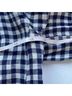 Cynthia Rowley 100% Linen Checkered-gingham Blue White Blazer Size S - photo 7
