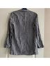 Cynthia Rowley 100% Linen Checkered-gingham Blue White Blazer Size S - photo 3