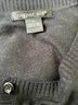August Silk 100% Other Solid Black Cardigan Size L - photo 3