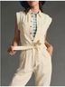 Rag & Bone Solid White Ivory Jumpsuit Size L - photo 7