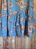 Talbots 100% Viscose Floral Blue Orange Casual Skirt Size M - photo 5
