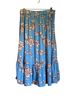 Talbots 100% Viscose Floral Blue Orange Casual Skirt Size M - photo 2