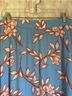 Talbots 100% Viscose Floral Blue Orange Casual Skirt Size M - photo 4