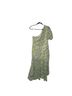 Astr 100% Polyester 95% Polyester 5% Elastane Floral Green Yellow Casual Dress Size L - photo 4