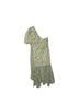 Astr 100% Polyester 95% Polyester 5% Elastane Floral Green Yellow Casual Dress Size L - photo 2