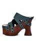 Ugg Australia 100% Leather Blue Wedges Size 10 - photo 10