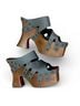 Ugg Australia 100% Leather Blue Wedges Size 10 - photo 8