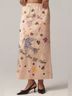 Anthropologie 100% Polyester 96% Polyester 4% Elastane Print Pink Skort Size S - photo 3