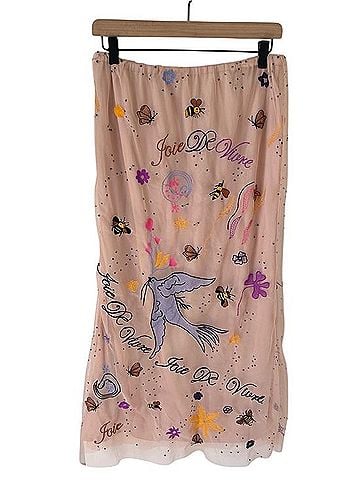 Anthropologie Icon Embroidered Slim Maxi Skirt Skort (view 1)