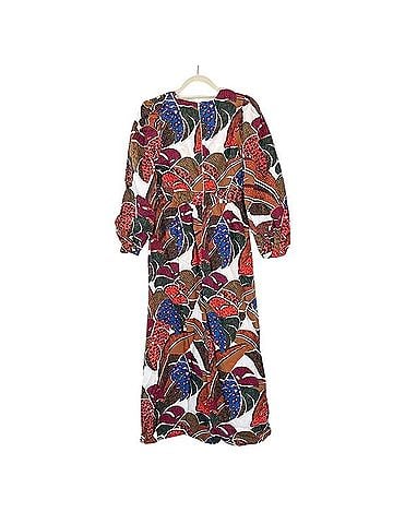FARM Rio for Anthropologie Farm Rio Deep V-Neck Maxi Dress Casual Dress (view 2)