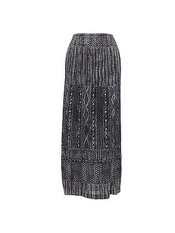 Issey Miyake Issey Miyake Pleats Please cable knitprint pleated midi skirt (view 1)
