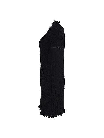 Nina Ricci Nina Ricci Tweed Mini Dress in Black Wool (view 2)