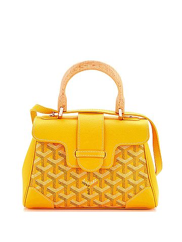 Goyard Saigon Top Handle Bag Coated Canvas with Leather Mini (view 1)