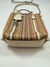 Tory Burch Stripes Brown Tan Ivory Crossbody Bag One size - photo 10