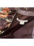 Veronica Beard 92% Silk 8% Spandex 100% Polyester Floral Brown Yellow Red Pink Silk Skirt Size 6 - photo 3