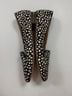 J.Crew Animal Print Brown White Ivory Flats Size 10 - photo 3