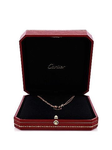 Cartier 2 Diamonds Love Pendant Necklace 18K Rose Gold and Diamonds (view 2)