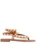 Sam Edelman 100% Leather Brown Gold Sandals Size 7 - photo 1