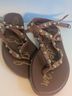 Sam Edelman 100% Leather Brown Gold Sandals Size 7 - photo 4