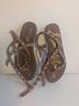Sam Edelman 100% Leather Brown Gold Sandals Size 7 - photo 8