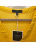 Kaari Blue 100% Polyester Yellow Short Sleeve Blouse Size L - photo 3