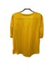Kaari Blue 100% Polyester Yellow Short Sleeve Blouse Size L - photo 2