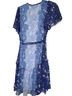 Lane Bryant 100% Polyester 100% Polyester Floral Blue Cocktail Dress Size 10 - photo 2
