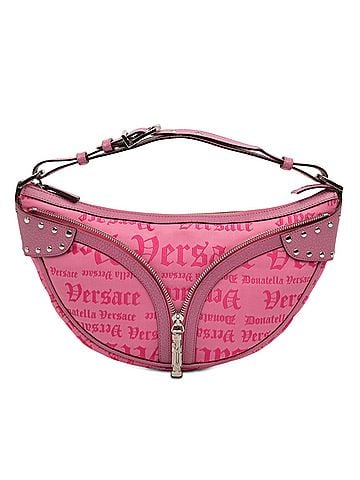 Versace Canvas Gothic Logo Repeat Handbag (view 1)