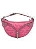 Versace 100% Canvas Pink Canvas Gothic Logo Repeat Handbag One size - photo 1