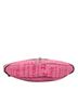 Versace 100% Canvas Pink Canvas Gothic Logo Repeat Handbag One size - photo 4