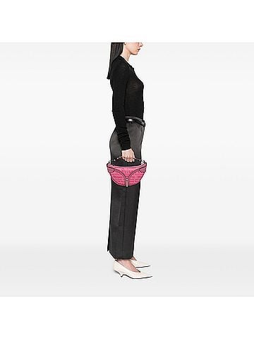 Versace Canvas Gothic Logo Repeat Handbag (view 2)