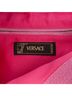 Versace 100% Canvas Pink Canvas Gothic Logo Repeat Handbag One size - photo 6