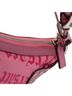 Versace 100% Canvas Pink Canvas Gothic Logo Repeat Handbag One size - photo 8