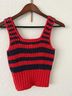Mother 100% Cotton Stripes Red Blue Tank Top Size XS - photo 12