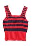 Mother 100% Cotton Stripes Red Blue Tank Top Size XS - photo 1