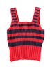 Mother 100% Cotton Stripes Red Blue Tank Top Size XS - photo 2