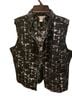 Christopher & Banks Print Black Vest Size L - photo 1