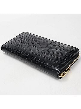 Saint Laurent SAINT LAURENT Saint Laurent Long Wallet, Round Zipper, 630201 Cassandra, Women's, Black (view 2)