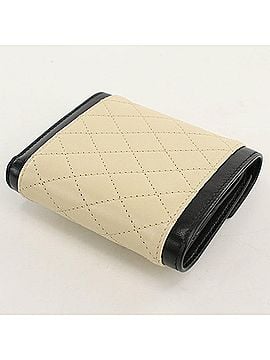 Saint Laurent SAINT LAURENT (Saint Laurent) Tri-fold Wallet 712688 Multifold for Women, Beige (view 2)